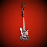 Gitara elektryczna - wisiorek na rzemyk Srebro Pr.925 B047 Zebra Music