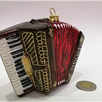 Akordeon - szklana bombka ręcznie malowana - Made in Poland 11S98ok Zebra Music