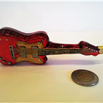 Gitara elektryczna - szklana bombka ręcznie malowana - Made in Poland 10S79-14