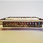 Harmonijka - szklana bombka ręcznie malowana - Made in Poland 12S61 Zebra Music