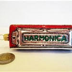 Harmonijka - szklana bombka ręcznie malowana - Made in Poland 12S61 Zebra Music