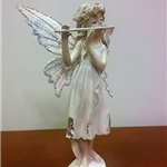 Elf z fletem 02 figurka dekoracyjna Aniołek - flet poprzeczny