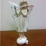 Elf z fletem 02 figurka dekoracyjna Aniołek - flet poprzeczny