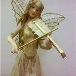 Elf ze skrzypcami 08 figurka dekoracyjna Aniołek