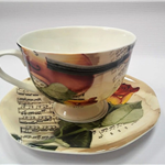Filiżanka ze skrzypcami - porcelana - skrzypce - znakomity prezent dla muzyka