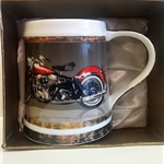 Porcelanowy kufel - MOTOCYKL - kufel do piwa z motocyklem Zebra Music