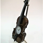 Zegarek - miniatura skrzypiec - miniaturowe skrzypce z zegarkiem Violin ZEBRA Music ZEG011