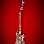 Gitara basowa - bas - PREC - wisiorek Srebro Pr.925 B057 Zebra Music