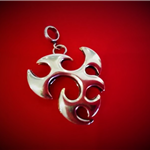 Uchwyt na kostkę - Silver Pick Holder - wisiorek Srebro Pr.925 B062 Zebra Music