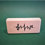 Gumka do zmazywania GM04 - puls muzyczny - ZebraMusic - Made in Poland
