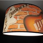 Muzyczna lampa Gitara - L03 - lampa z gitarami - Zebra Music - lampa wisząca