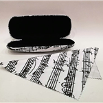 Muzyczne etui na okulary GL01 Zebra Music