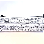 Piórnik z motywem nutowym P23 - nuty - klucz wiolinowy - Made in Poland - muzyczny piórnik - Zebra Music