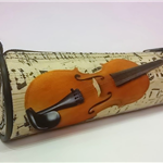Piórnik ze skrzypcami - P03 - skrzypce - violin - Made in Poland - muzyczny piórnik - Zebra Music