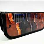 Piórnik ze skrzypcami - sztywny - P17 - skrzypce - violin - Made in Poland - muzyczny piórnik - Zebra Music