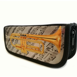 Piórnik z trąbką - sztywny - P19 - trąbka - trumpet - Made in Poland - muzyczny piórnik - Zebra Music