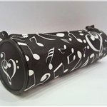 Piórnik z motywem nutowym P12 - nuty - klucz wiolinowy - Made in Poland - muzyczny piórnik - Zebra Music