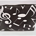 Piórnik - kosmetyczka - z motywem nutowym - P10 - nuty - klucz wiolinowy - Made in Poland - muzyczny piórnik - Zebra Music