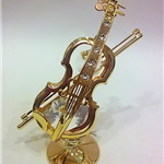 Skrzypce miniatura z kryształami Bohemia - ZEBRA Music 0261