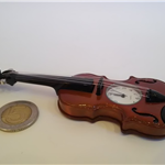 Zegarek - miniatura skrzypiec - miniaturowe skrzypce z zegarkiem Violin ZEBRA Music ZEG011