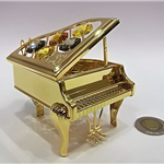 Fortepian miniatura z kryształami Bohemia - ZEBRA Music 0240