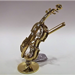 Skrzypce miniatura z kryształami Bohemia - ZEBRA Music 0261