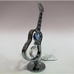 Gitara miniatura z kryształami Swarovskiego - ZEBRA Music - Swarovski 0332