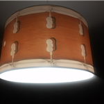 Muzyczna lampa Werbel - L01 - świecący werbel - Zebra Music - zwis - lampa wisząca