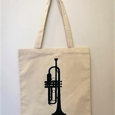 Torba BAG03.1 trąbka - bawełniana torba na zakupy Zebra Music
