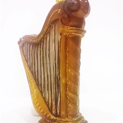 Harfa - szklana bombka ręcznie malowana - Made in Poland 10S78 ZEBRA Music
