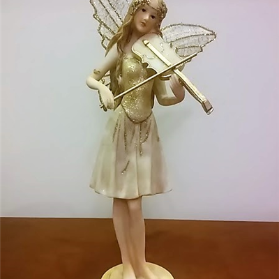 Elf ze skrzypcami 08 figurka dekoracyjna Aniołek