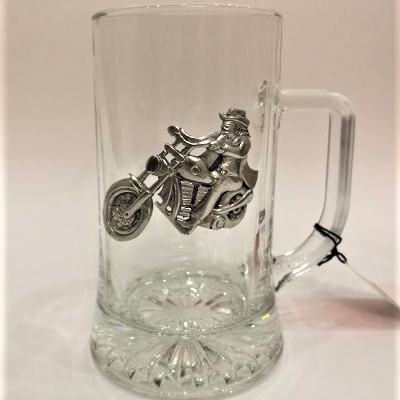 Kufel do piwa z motocyklem II 500ml motocykl Made in Portugal idealny na prezent dla motocyklisty
