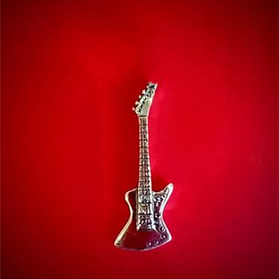 Gitara elektryczna - EXP - przypinka Srebro Pr.925 B060 Zebra Music