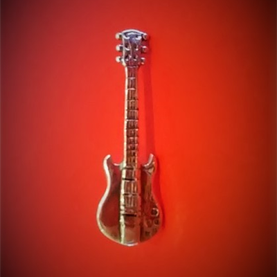 Gitara elektryczna - SG - przypinka Srebro Pr.925 B058 Zebra Music