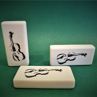 Gumka do zmazywania GM05 - Skrzypce - ZebraMusic - Made in Poland