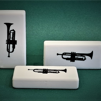 Gumka do zmazywania GM07 - Trąbka - ZebraMusic - Made in Poland