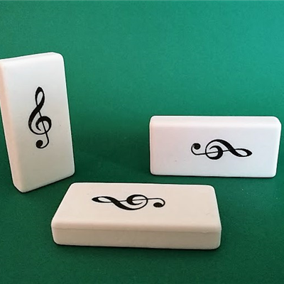Gumka do zmazywania GM02 - Klucz wiolinowy - ZebraMusic - Made in Poland