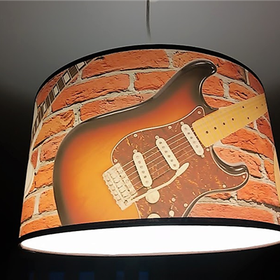 Muzyczna lampa Gitara - L03 - lampa z gitarami - Zebra Music - lampa wisząca