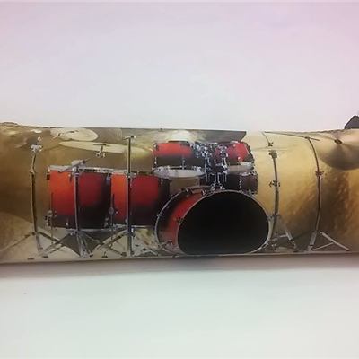 Piórnik Prekusja P04 - Drums - Made in Poland - muzyczny piórnik dla perkusisty- Zebra Music