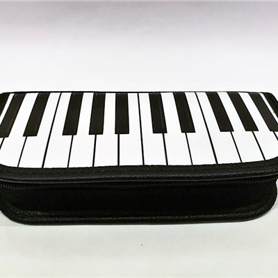Piórnik z klawiaturą fortepianu - sztywny - P13 - Pianino - Fortepian - Made in Poland - muzyczny piórnik - Zebra Music