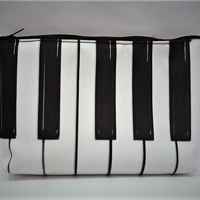 Piórnik - kosmetyczka - z klawiaturą fortepianu - P09 - Pianino - Fortepian - Made in Poland - muzyczny piórnik - Zebra Music
