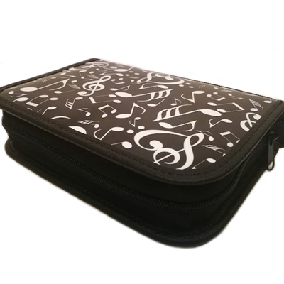 Piórnik z nutkami - sztywny - P22 - Nutki - Made in Poland - muzyczny piórnik - Zebra Music