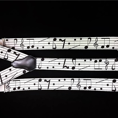 Muzyczne szelki - Nuty - Pięciolinia - SZ02 - ZEBRA Music