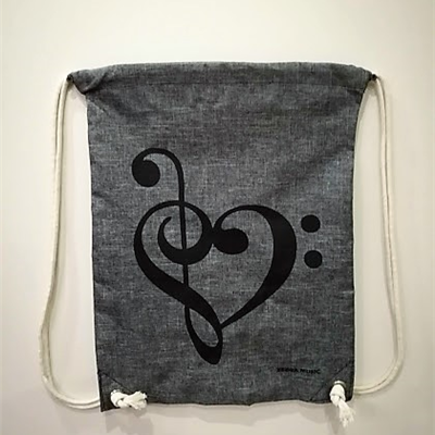 Wodoodporny Plecak-Worek PLW01 kluczowe serce Zebra Music