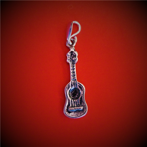 Gitara klasyczna - Ukulele - wisiorek na łańcuszek Srebro Pr.925 B007 Zebra Music