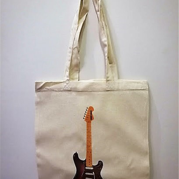 Torba BAG09 gitara elektryczna typu strato - bawełniana torba na zakupy Zebra Music