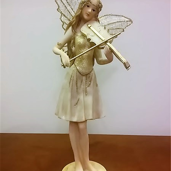 Elf ze skrzypcami 08 figurka dekoracyjna Aniołek
