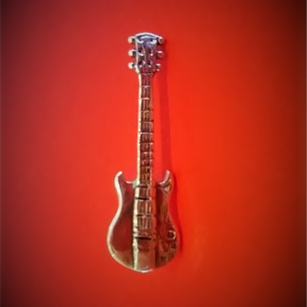 Gitara elektryczna - SG - przypinka Srebro Pr.925 B058 Zebra Music