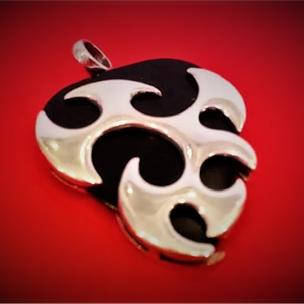 Uchwyt na kostkę - Silver Pick Holder - wisiorek Srebro Pr.925 B062 Zebra Music