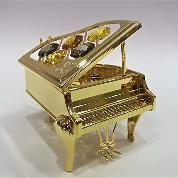 Fortepian miniatura z kryształami Bohemia - ZEBRA Music 0240